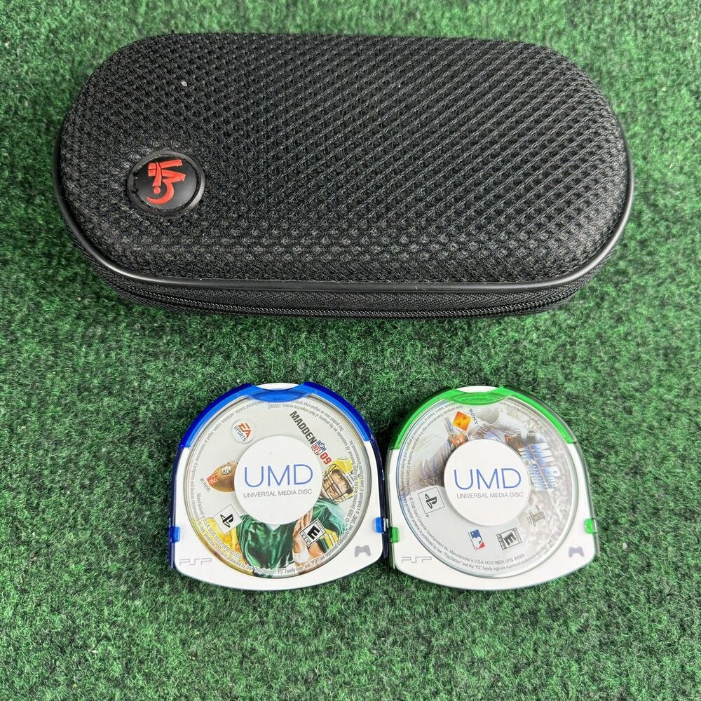 MLB 06: The Show And NFL Madden 2009 PSP With Case Games Sony PlayStation PSP